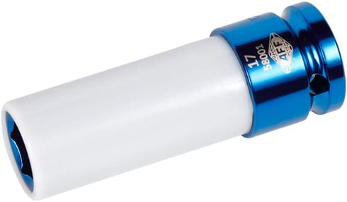 AFF Mag Wheel Power Sockets, 1/2" Drive, 17mm, Chrome Molybdenum Steel with Plastic Sleeve, 58001