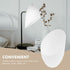 5 Pack 5.35X4.33X1.57 Inch UKCOCO Horseshoe Lamp Shade Plastic Replacement for Floor and Multi-Head Lamps Versatile