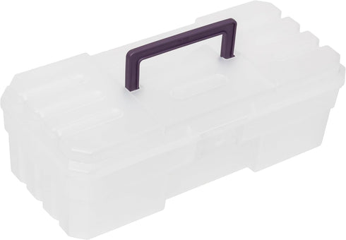 12-Inch Toolbox, 09912CLPUR, (12-Inch 5-1/2-Inch 4-Inch), 6-Pack Akro-Mils ProBox Plastic Art Supply, Hobby or Craft