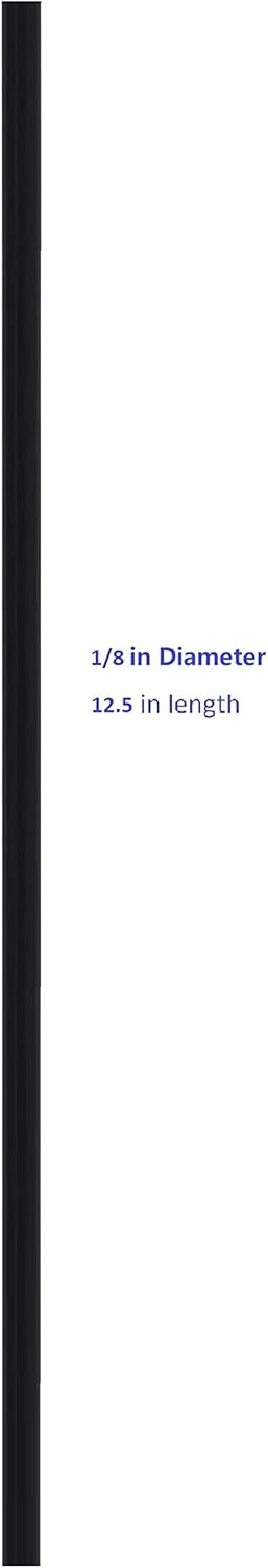ABS Plastic Welding Rods ABS Plastic Shell Repair Rods- Black 50pcs 52Ft 1/8 Diameter, Black