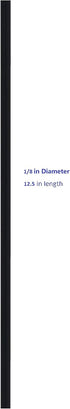 ABS Plastic Welding Rods ABS Plastic Shell Repair Rods- Black 50pcs 52Ft 1/8 Diameter, Black