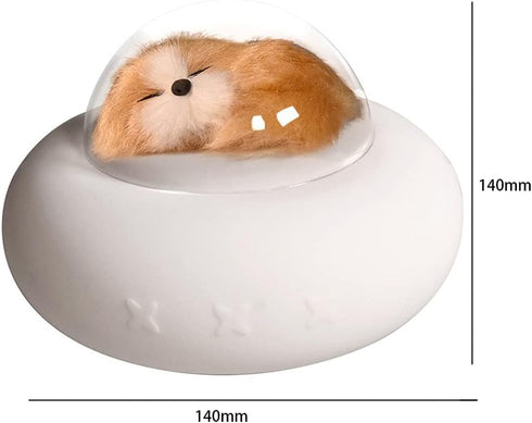 SCZWP8 Pet Spaceship Silicone Night Light Study Modern Simple and Warm Creative Bedroom Table Lamp Led Decoration