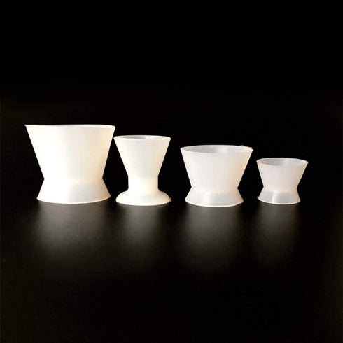 4pcs/Set Dental Lab Silicone Mixing Cup, Self-solidifying Rubber Mixing Bowl