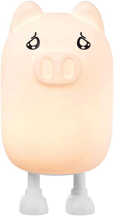 ZGHD LED Kids Night Light Portable Pet Pig Night Light for Babies, Rechargeable
