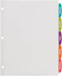 Avery Big Tab Printable White Label Dividers, 5 Tabs, 4 Sets with Easy Peel (14432)