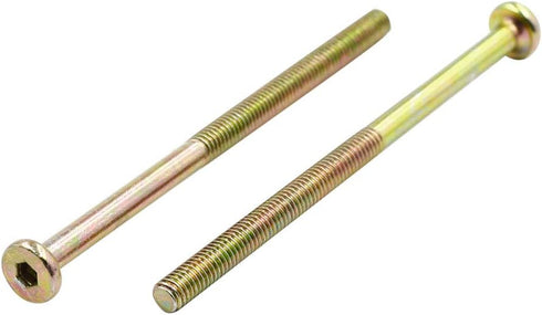 10 Pcs Crib Screws M6 x 100mm Zinc Plated Hex Socket Head Cap Screws for Furniture