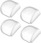 HAUSPROFI Doorstop, Self-Adhesive Door Stopper for Wall Protection, Door Buffer Floor Stop for Home and Office - Clear