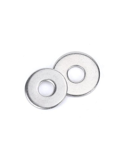 binifiMux 100pcs M4 x 12mm x 1mm Large Flat Washers - 304 Stainless Steel, Plain Finish