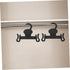 Ipetboom 30pcs Black Plastic Slipper Hooks for Shoe Storage and Drying Space Saving Hanging Shoe Rack Organizer