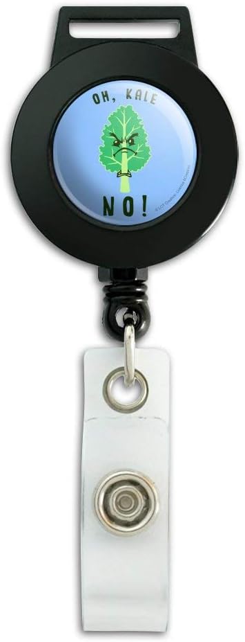 Oh Kale Hell No Funny Humor Lanyard Retractable Reel Badge ID Card
