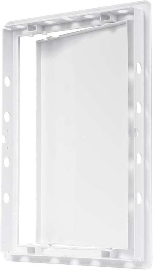 8" x 12" White Plastic Access Panel, Service Shaft Door Panel for Plumbing, Electricity, Heating Access