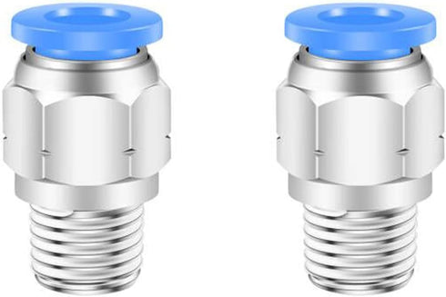 8mm Push to Connect Fittings, CEKER 8mm x 1/4" NPT Male Thread Air Lines Quick Connect Fittings