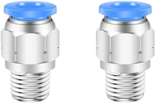 8mm Push to Connect Fittings, CEKER 8mm x 1/4" NPT Male Thread Air Lines Quick Connect Fittings