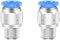 8mm Push to Connect Fittings, CEKER 8mm x 1/4" NPT Male Thread Air Lines Quick Connect Fittings