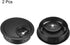 uxcell Cable Hole Cover 2" Zinc Alloy Desk Grommet for Wire Organizer, 2 Pcs (Black)
