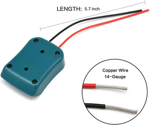 Adapter for Makita Battery 12V MAX, Power Wheels Adapter Dock, Battery Holder Wall Mount (Battery not Included)