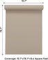 15.7''x78.7'' VaryPaper Matte Beige Brown Wallpaper Peel and Stick Light Brown Contact Paper for Walls Removable