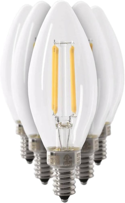 Feit Electric 21315 - CTC60/927CA/FIL/6 Decorative Chandelier Antique Filament LED Light Bulb