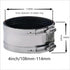 Flexible pipe Coupling with Stainless Steel Clamps.Pipe Connector for PVC and Metal Pipes (4inch/108mm-114mm) by AYCWJZM
