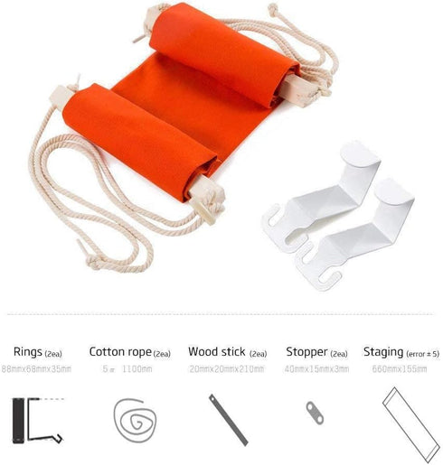 Home-organizer Tech Portable Adjustable Foot Hammock for Corner Desk, Mini Under Desk Foot Rest for Home, Office, Travel