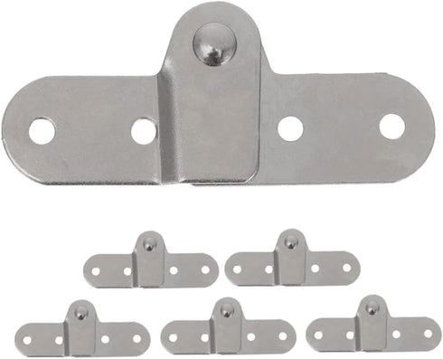 jojofuny 6pcs Folding Door Hinges and Table Hinge Brackets, Furniture Hardware Accessories