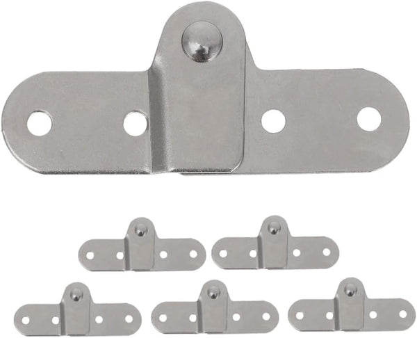 jojofuny 6pcs Folding Door Hinges and Table Hinge Brackets, Furniture Hardware Accessories