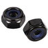 MewuDecor #8-32 Nylon Insert Hex Lock Nuts Locknuts, 304 Stainless Steel 18-8, Black