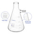 Glass Filtering Flask, 500 ml Heavy Wall Borosilicate, Bolt Neck with Tubulation