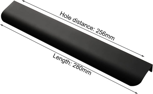 NOVOCE D Handle,Door Cupboard Knobs,Furniture Drawer Pulls,Cabinet Handles Black Kitchen Handle Aluminum Alloy Dresser