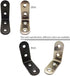 ZHome 404017MM 4Sets Metal L Corner Brace Wall Shelves Hanging Bracket Right Angle Bracket Joint Fastener with Screws