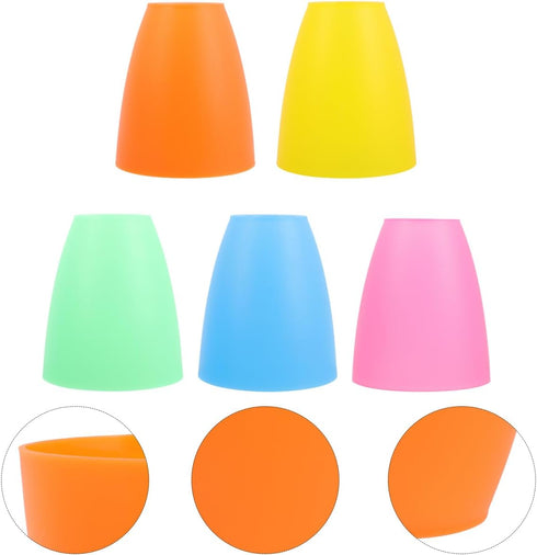 4.52X3.93X3.93 Inch ARTIBETTER Flat Head Plastic Lampshade for Table Lamp Hanging Lamp Wall Decorative Shade Cover