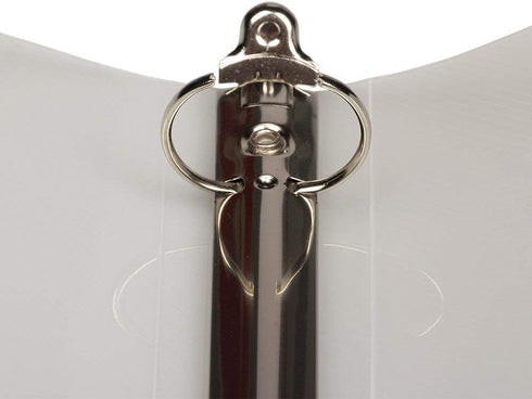 JAM PAPER Plastic 1 inch Clear Binder, 3 Ring - Sold Individually