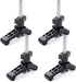 POWERTEC 71661-P2 Mini T Track Hold Down Clamps, 3-3/4 x Reinforced Plastic Clamps, 4 PK, Black