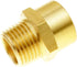 Joywayus 1/2" NPT Thread Female × 1/2" G Thread Male Brass Pipe Fitting Adapter