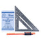 Swanson Tool Co S0101SDP217 Value Pack - 7 inch Die Cast Aluminum Speed Square and Carpenter Pencil Holder