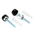 Mirror Screws, Aluminum Cap Decorative Nails for Sign Advertising Hardware, Black, F0.6, 4 Pack