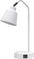 Simple Designs LD1071-WHT 16" Sleek Essentials Adjustable Metal Desk Task Lamp with