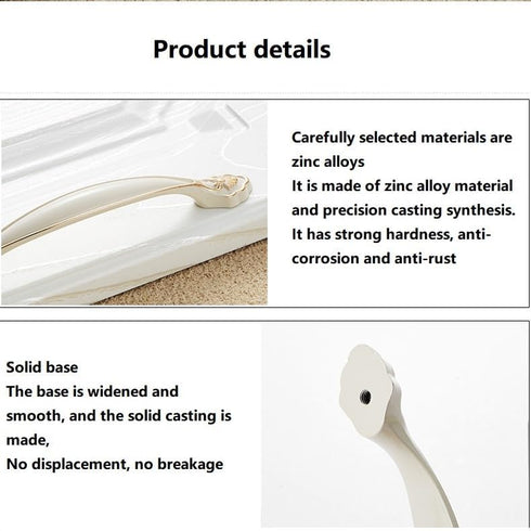 SANCHAKOU 4-Pack 128Mm Zinc Alloy Handles Carved Antique Zinc Alloy Electroplating Handle Cabinet Bedside Table