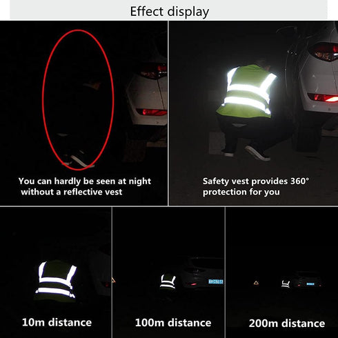 Tydon Guardian Reflective Safety Vest for Women Men High Visibility Security With Pocket Zipper Front Meet ANSI/ISEA