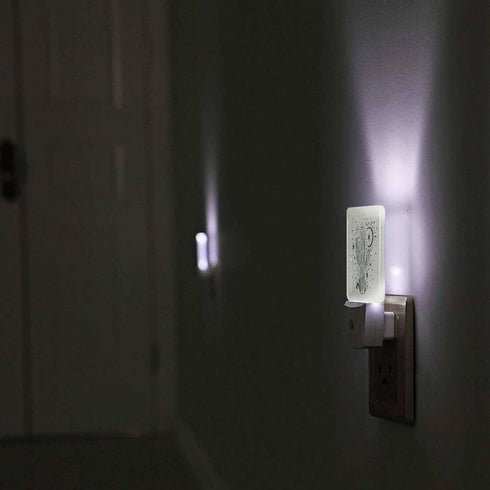 Chrobak LED Night Light,Wild Cactus Desert Arizona Vintage LED Night Light Plug into Wall with Dusk to Dawn Light