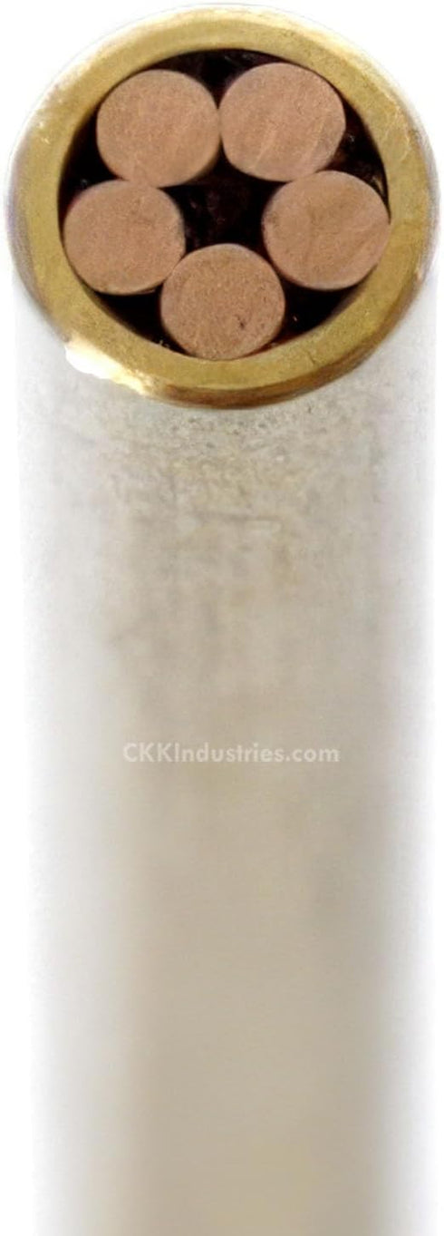 Mosaic Pin (0.125 Inch Diameter) (405BZ), Brass Outer Material, Bronze Inner Material for Decorative Knife Handle Pins