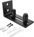ZEKOO Barn Door Floor Guide - Flush Design Bottom Flat Floor Guide, Adjustable Wall Mount Stay Roller Black Barn Door