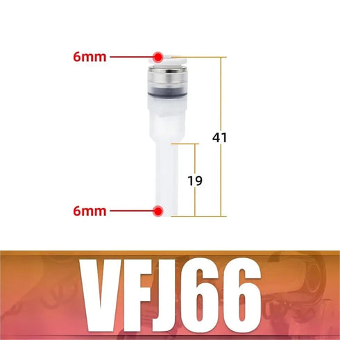 GHHSBO 1pc VML05-06 VML05-08 ZV-04 ZV-06 ZV-08(ZV-06) Tubular Vacuum Generator High Vacuum High Flow Tube Negative