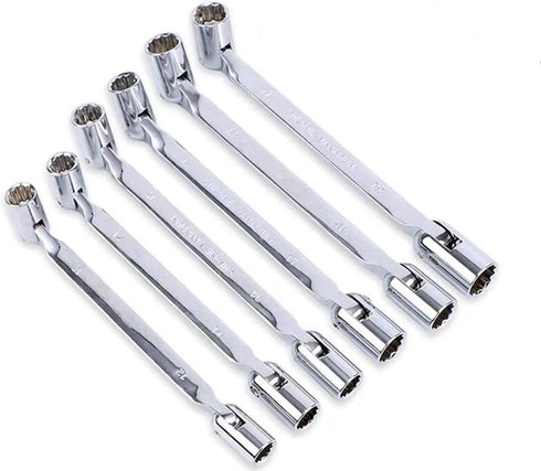 FLZOSPER 12 Point Metric 12 14mm Double Flexible Socket Wrench
