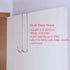 Over The Door Hook, 11.8 inch Heavy Duty Door Hanger for Home, Kitchen, Office