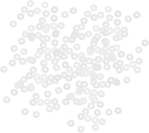 uxcell Silicone O-Rings, 3mm OD 1mm ID 1mm Width VMQ Seal Gasket for Compressor Valves, White, Pack of 200