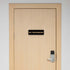 Standard NO TRESPASSING Door/Wall Sign - Black - Small 1 Pack
