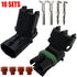10 PACK 14-16 AWG Gauge 2 Pin Position Terminal Weather Pack WeatherPack Connector Male Female Set Weather Proof 10 COMPLETE KITS by ALLMOST