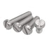 Generic GB65 M1.6 M2 M2.5 M3 M4 M5 M6 35mm x100pcs M5 Stainless Steel Slotted Cap Head Slot Column Round Cheese Head