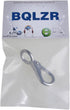 BQLZR Metal Keychains Keyring Holder Organizer, Stainless Snap Hook, 55mm